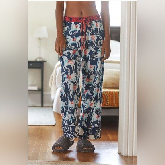 Anthropologie Cornelia O'Donovan Sweet Dreams Flannel Pajama Pants Size Small - Picture 1 of 7